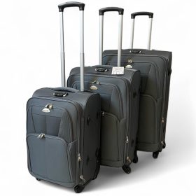  EASY TRIP ART. Sada sivých kufrov 56/66/76 cm