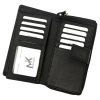  Dámska kožená peňaženka Money Kepper 12140 RFID čierna 9,5 x 17 x 4 cm