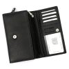 Dámska kožená peňaženka Money Kepper 12132 RFID čierna 17 x 9,5 x 4 cm