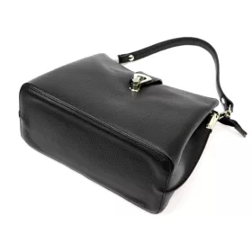    Dámska kožená kabelka cez rameno Luka 24-069 čierna 27 x 21,5 x 13 cm