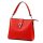  Dámska kožená kabelka cez rameno Luka 24-069 červená 27 x 21,5 x 13 cm
