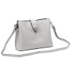  Dámska kožená kabelka cez rameno Luka 24-069 fialovej farby 27 x 21,5 x 13 cm
