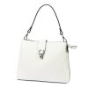  Dámska kožená kabelka cez rameno Luka 24-069 biela 27 x 21,5 x 13 cm