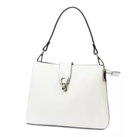    Dámska kožená kabelka cez rameno Luka 24-069 biela 27 x 21,5 x 13 cm