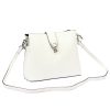  Dámska kožená kabelka cez rameno Luka 24-069 biela 27 x 21,5 x 13 cm