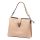  Dámska kožená kabelka cez rameno Luka 24-069 púdrovej farby 27 x 21,5 x 13 cm