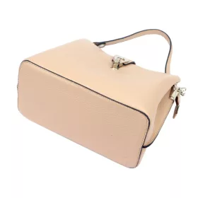    Dámska kožená kabelka cez rameno Luka 24-069 púdrovej farby 27 x 21,5 x 13 cm