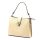  Dámska kožená kabelka cez rameno Luka 24-069 béžovej farby 27 x 21,5 x 13 cm