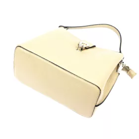    Dámska kožená kabelka cez rameno Luka 24-069 béžovej farby 27 x 21,5 x 13 cm