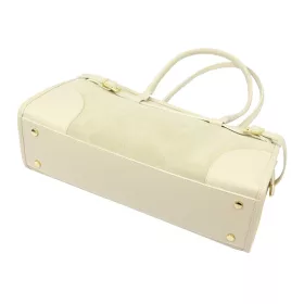    Dámska kožená kabelka Luka 24-067 béžovej farby 38,5 x 20 x 13 cm