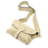  Dámska kožená kabelka cez rameno Luka 24-071 béžovej farby 22,5 x 14,5 x 4,5 cm