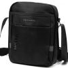  Pánska crossbody kabelka Pierre Cardin 1701 ALAN09 čierna 20 x 24 x 9 cm