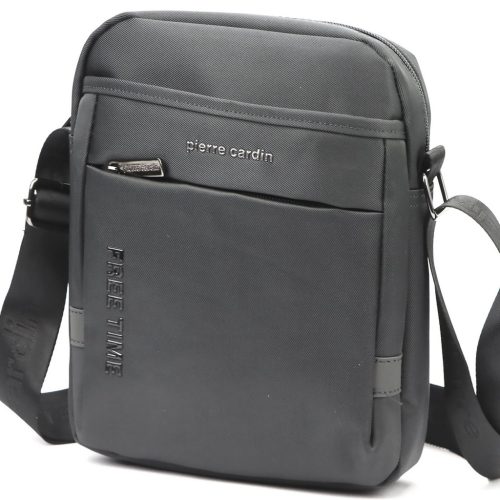  Pánska crossbody kabelka Pierre Cardin 1701 ALAN09 sivá 20 x 24 x 9 cm