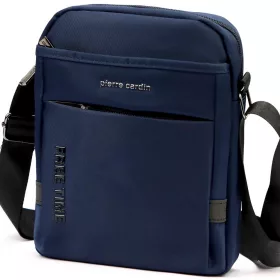    Pánska crossbody kabelka Pierre Cardin 1701 ALAN09 tmavomodrá 20 x 24 x 9 cm