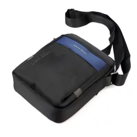    Pánska modro-čierna crossbody kabelka Pierre Cardin 1701 ALAN09 20 x 24 x 9 cm