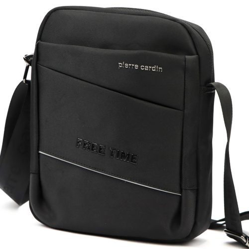  Pánska crossbody kabelka Pierre Cardin 1711 ALAN09 čierna 20 x 24 x 9 cm