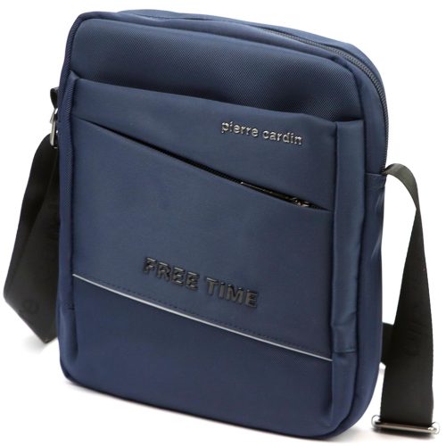  Pánska crossbody kabelka Pierre Cardin 1711 ALAN09 tmavomodrá 20 x 24 x 9 cm
