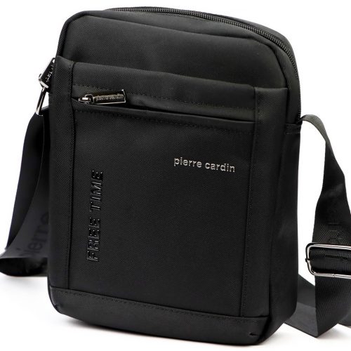  Pánska crossbody kabelka Pierre Cardin 1721 ALAN09 čierna 20 x 24 x 9 cm