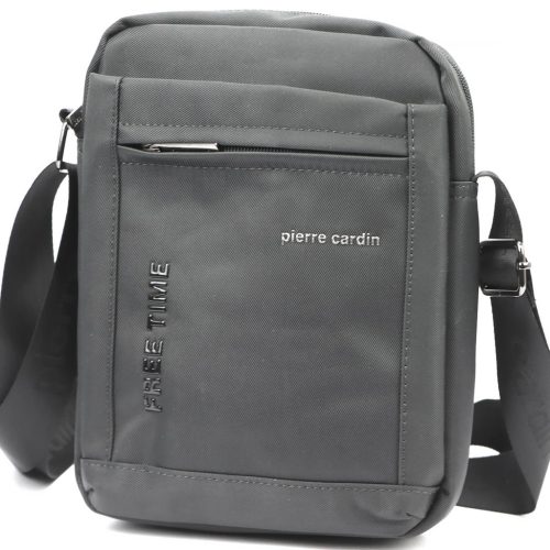  Pánska crossbody kabelka Pierre Cardin 1721 ALAN09 sivá 20 x 24 x 9 cm