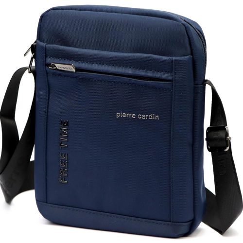  Pánska crossbody kabelka Pierre Cardin 1721 ALAN09 tmavomodrá 20 x 24 x 9 cm