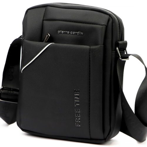  Pánska čierna crossbody kabelka Pierre Cardin 2011 ALAN09 20 x 24 x 9 cm