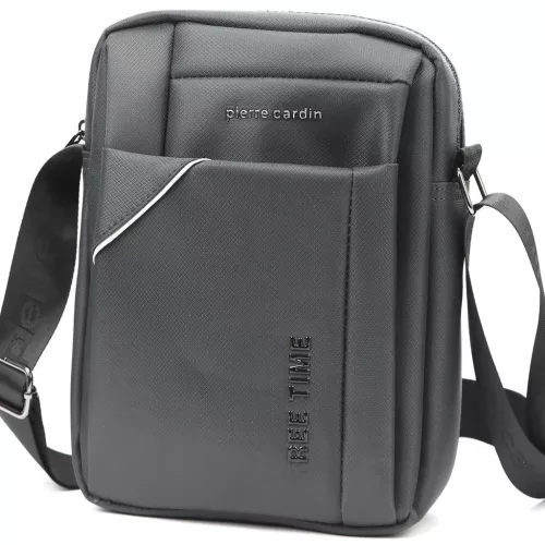  Pánska crossbody kabelka Pierre Cardin 2011 ALAN09 sivá 20 x 24 x 9 cm
