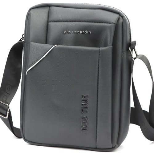 Pánska crossbody kabelka Pierre Cardin 2011 ALAN09 sivá 20 x 24 x 9 cm