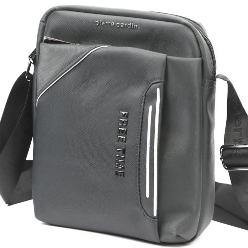  Pánska crossbody kabelka Pierre Cardin 2031 ALAN09 sivá 20 x 24 x 9 cm