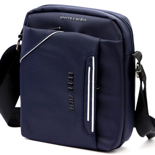  Pánska crossbody kabelka Pierre Cardin 2031 ALAN09 tmavomodrá 20 x 24 x 9 cm