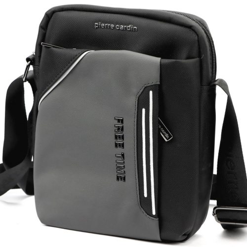  Pánska crossbody kabelka Pierre Cardin 2031 ALAN09 tmavosivá 20 x 24 x 9 cm