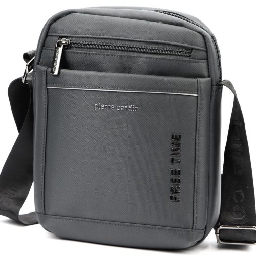  Pánska crossbody kabelka Pierre Cardin 2051 ALAN09 sivá 20 x 24 x 9 cm