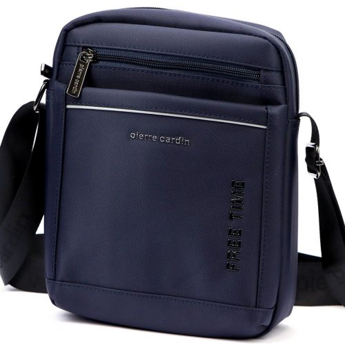  Pánska crossbody kabelka Pierre Cardin 2051 ALAN09 tmavomodrá 20 x 24 x 9 cm