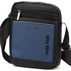    Pánska crossbody kabelka Pierre Cardin 2051 ALAN09 modro-čierna 20 x 24 x 9 cm