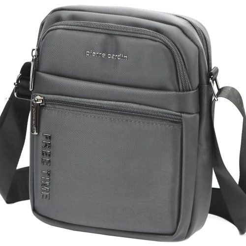  Pánska crossbody kabelka Pierre Cardin 2061 ALAN09 sivá 20 x 24 x 9 cm