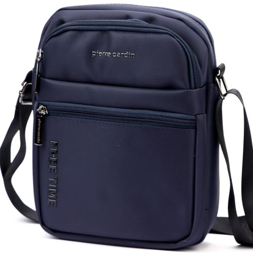  Pánska crossbody kabelka Pierre Cardin 2061 ALAN09 tmavomodrá 20 x 24 x 9 cm