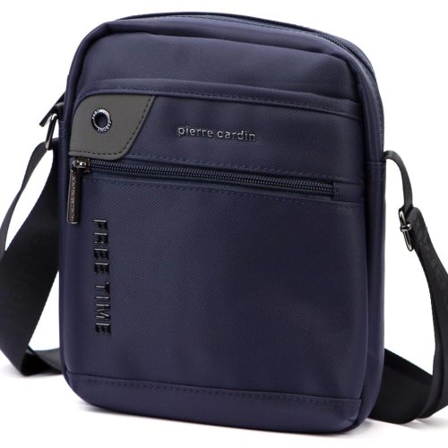  Pánska crossbody kabelka Pierre Cardin 2081 ALAN09 tmavomodrá 20 x 24 x 9 cm