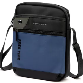    Pánska crossbody kabelka Pierre Cardin 2081 ALAN09 modro-čierna 20 x 24 x 9 cm