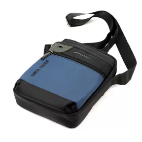    Pánska crossbody kabelka Pierre Cardin 2081 ALAN09 modro-čierna 20 x 24 x 9 cm