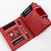  Dámska kožená peňaženka Peterson PTN BC-42329 červená 10,5 x 8,5 x 3 cm, RFID