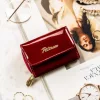  Dámska kožená peňaženka Peterson PTN BC-423229 malá červená 7 x 9 x 3 cm, RFID