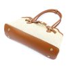  Dámska kožená kabelka cez rameno Luka 24-073 béžovej farby 38 x 24 x 12 cm