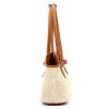  Dámska kožená kabelka cez rameno Luka 24-073 béžovej farby 38 x 24 x 12 cm