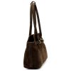  Dámska kožená kabelka cez rameno Luka 24-074 hnedá 38 x 24 x 12 cm