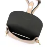  Dámska kožená crossbody kabelka Luka 24-076 púdrovej farby 22 x 15 x 6 cm