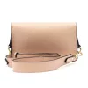  Dámska kožená crossbody kabelka Luka 24-076 púdrovej farby 22 x 15 x 6 cm