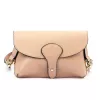  Dámska kožená crossbody kabelka Luka 24-076 púdrovej farby 22 x 15 x 6 cm