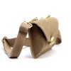  Dámska kožená kabelka cez rameno Luka 24-077 béžovej farby 20 x 12,5 x 5 cm