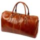  Cestovná taška Florence 130/0788 TAMP z koňakovej kože 65 x 34 x 34 cm