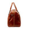  Cestovná taška Florence 130/0788 TAMP z koňakovej kože 65 x 34 x 34 cm