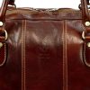  Cestovná taška Florence 130/0788 TAMP z hnedej kože 65 x 34 x 34 cm